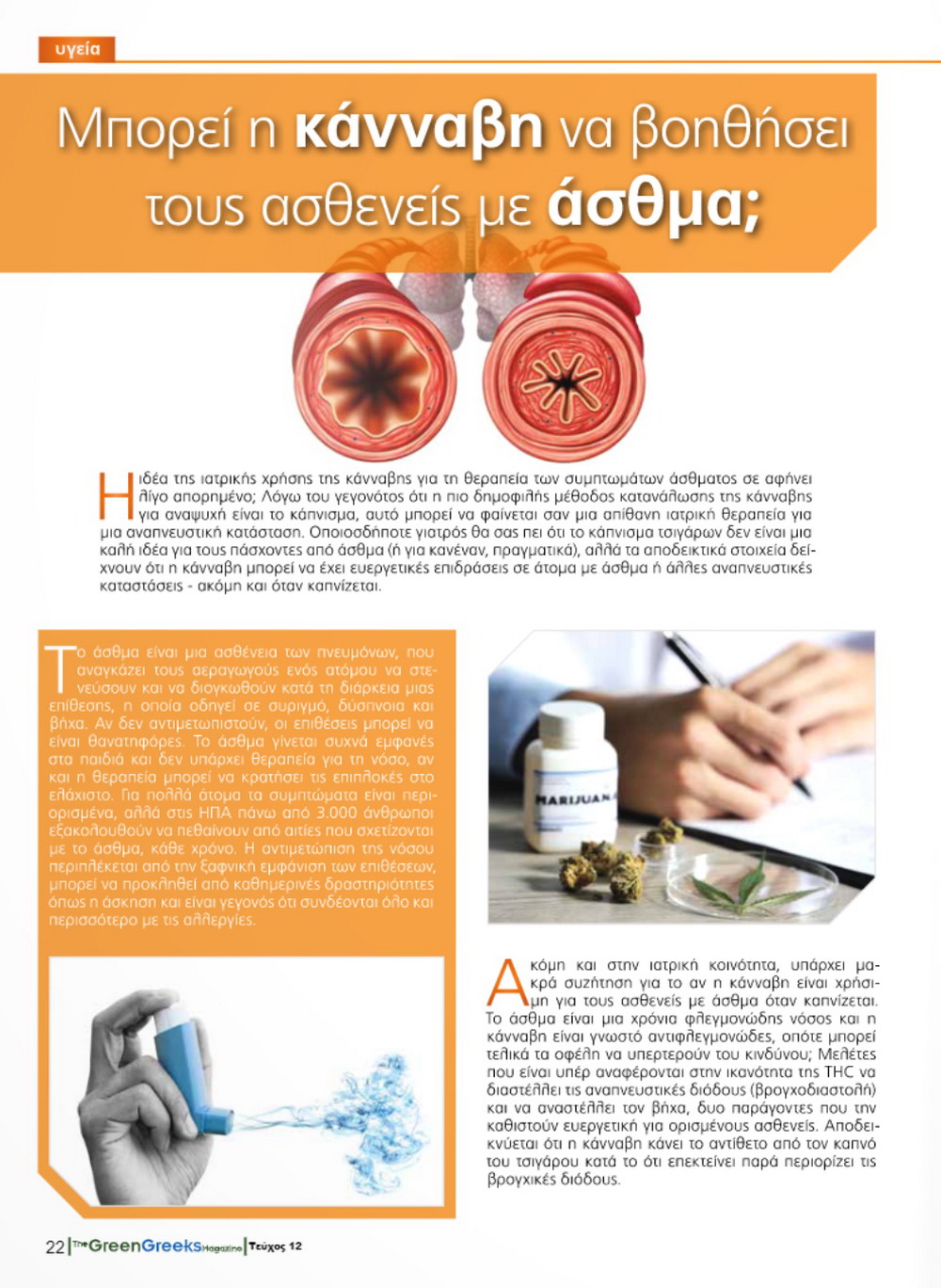 Μπορεί η κάνναβη να βοηθήσει τους ασθενείς με άσθμα;