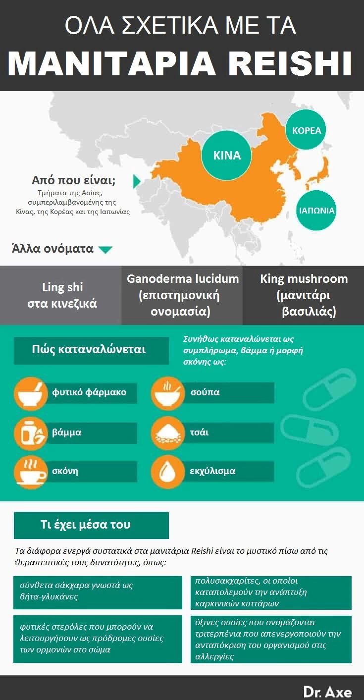 Το μανιτάρι Reishi: Καταπολεμά τις ασθένειες, ενισχύει το ανοσοποιητικό και βελτιώνει την αποτοξίνωση του ήπατος